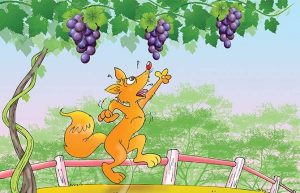 Fox and the grapes story in hindi 