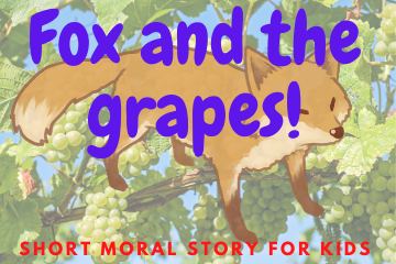 The Fox And The Grapes short Story for kids in hindi
