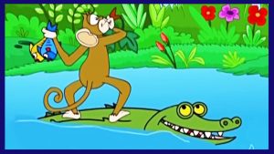Monkey and crocodile short story in Hindi