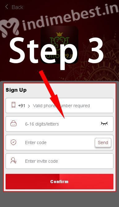 lotto999 sign up step-3