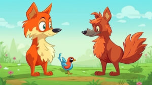 nitishjain fox and rooster moral story in comic style kids styl 2df8f928 67e3 4521 ad94 e12374ed1c57