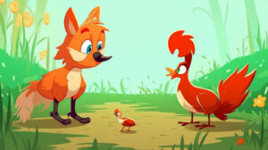 nitishjain fox and rooster moral story in comic style kids styl 865fbac9 1c1f 4660 b330 b39faf9a6af5