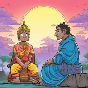 nitishjain indian king and gautam budhha moral story comic styl f5eea059 324f 4251 9ec6 5df9ce28086d