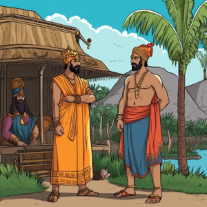 nitishjain indian king and lord budhha in indian village comic 43aba890 9e96 46a8 b864 4cbb73420475