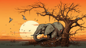 nitishjain elephant touching tree branches for bird nest with b 1d9e301a 879d 49e0 8246 9a90434b94e0