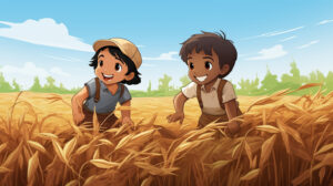 nitishjain indian friends farming in field kids comic style de57e829 fa64 485a 8a52 ee56a69a7dbe