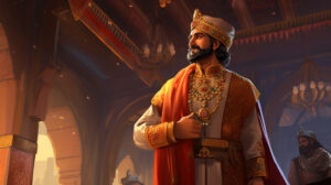 nitishjain indian king seeing his portraits in palace and happy 55467ffb e15b 4ad5 a506 a1e5bd6471e6